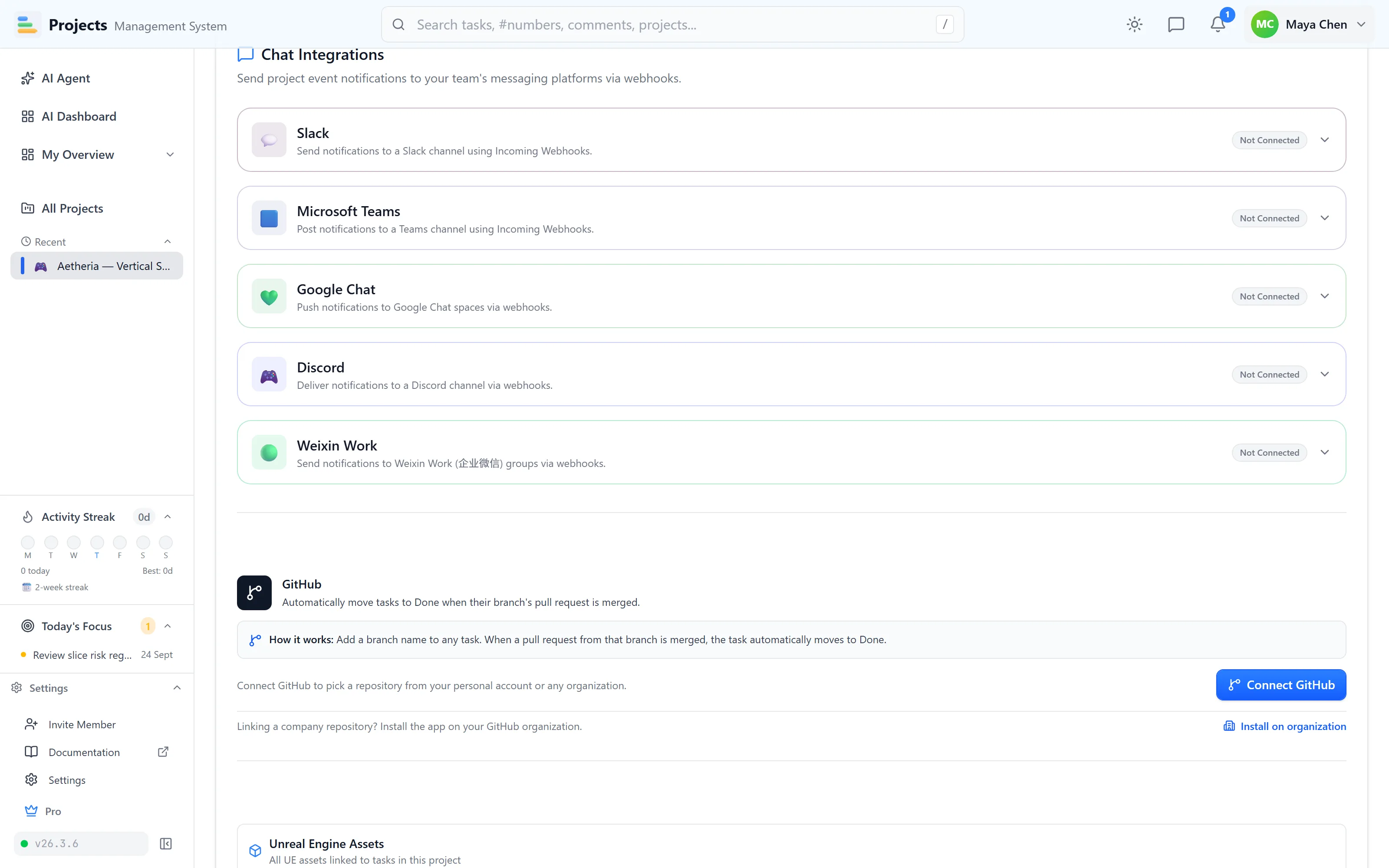 Discord and Google Chat notifications